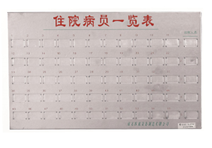 不銹鋼病員一覽表C101、C103